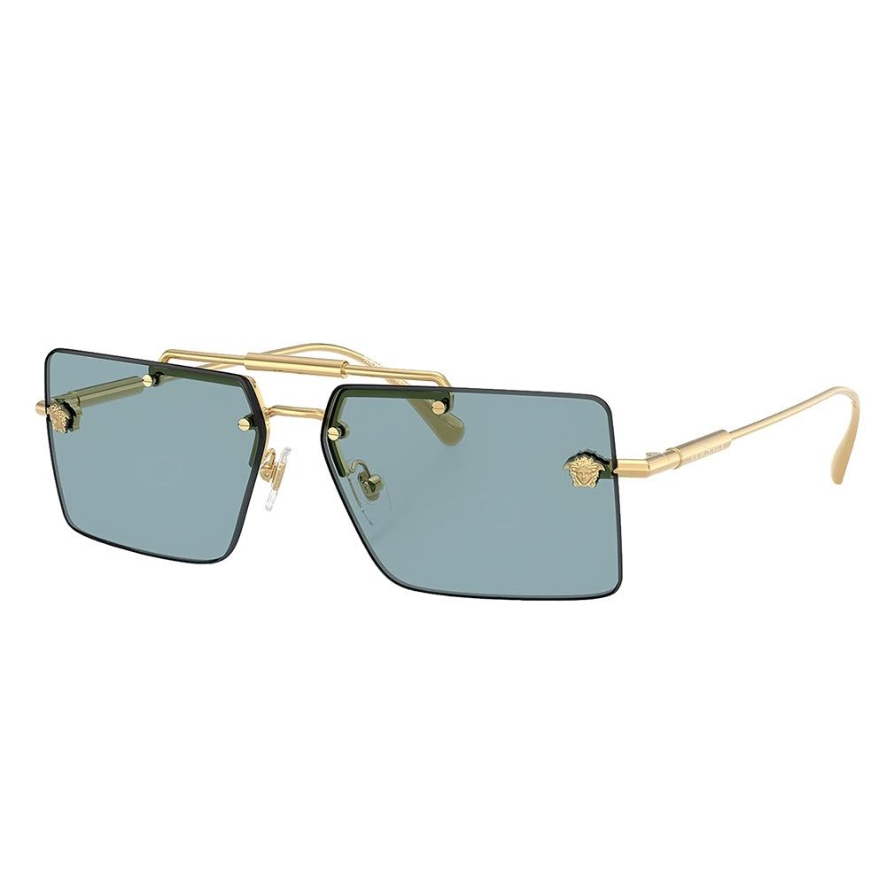 

Versace Ve 2245 100280 60mm Womens Rectangle Sunglasses Gold