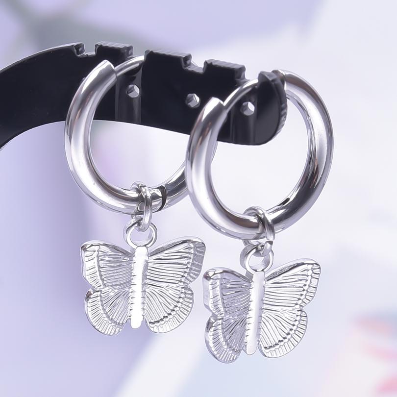 High Quality Aretes Stainless Steel Earrings For Women Men Punk Accessories Ear Piercing Fashion Kpop Jewelry Pendientes Mujer