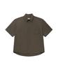 Kaepidijain Relaxed Seersucker Half Shirt (Brown)