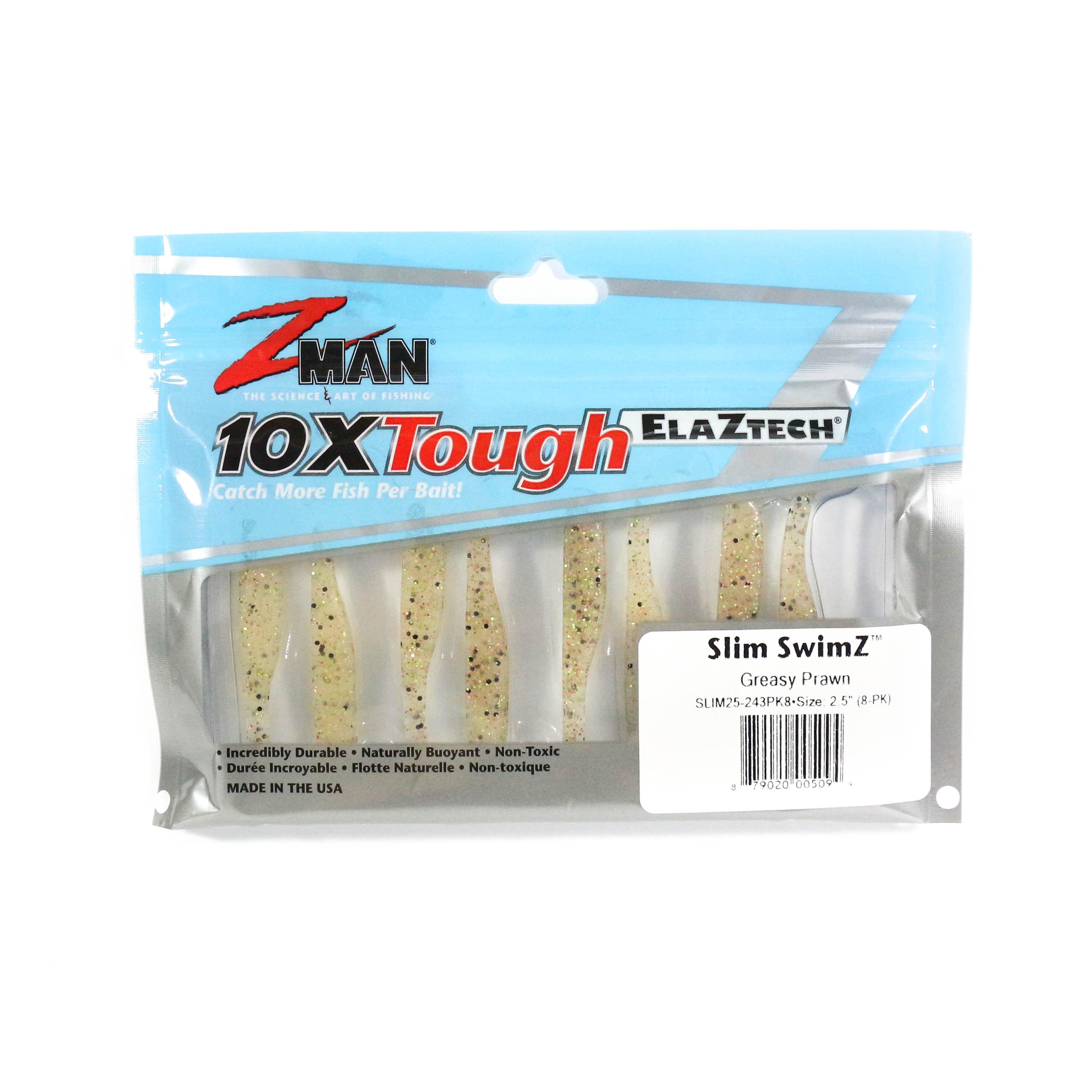 

Zman Soft Lure Slim SwimZ 2,5 дюйма, 8 шт. в упаковке, жирная креветка (5094)