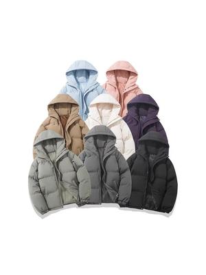 Men's Winter Hooded Puffer Jacket - Hong Kong Style, Loose Fit, Plus Size, Youthful Cotton Outerwear