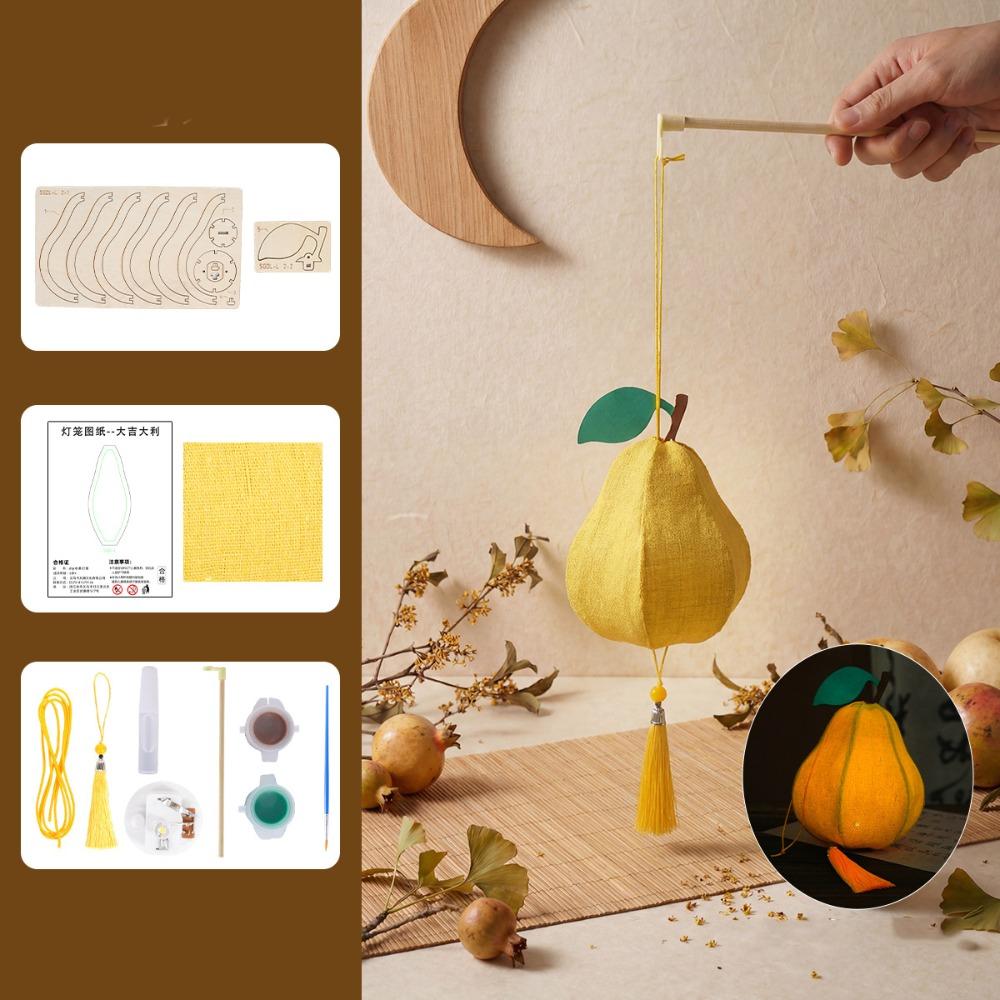 Pear Shape Small Persimmon Lantern Handheld Rabbit Handheld Lantern Festival Lamp Style 2