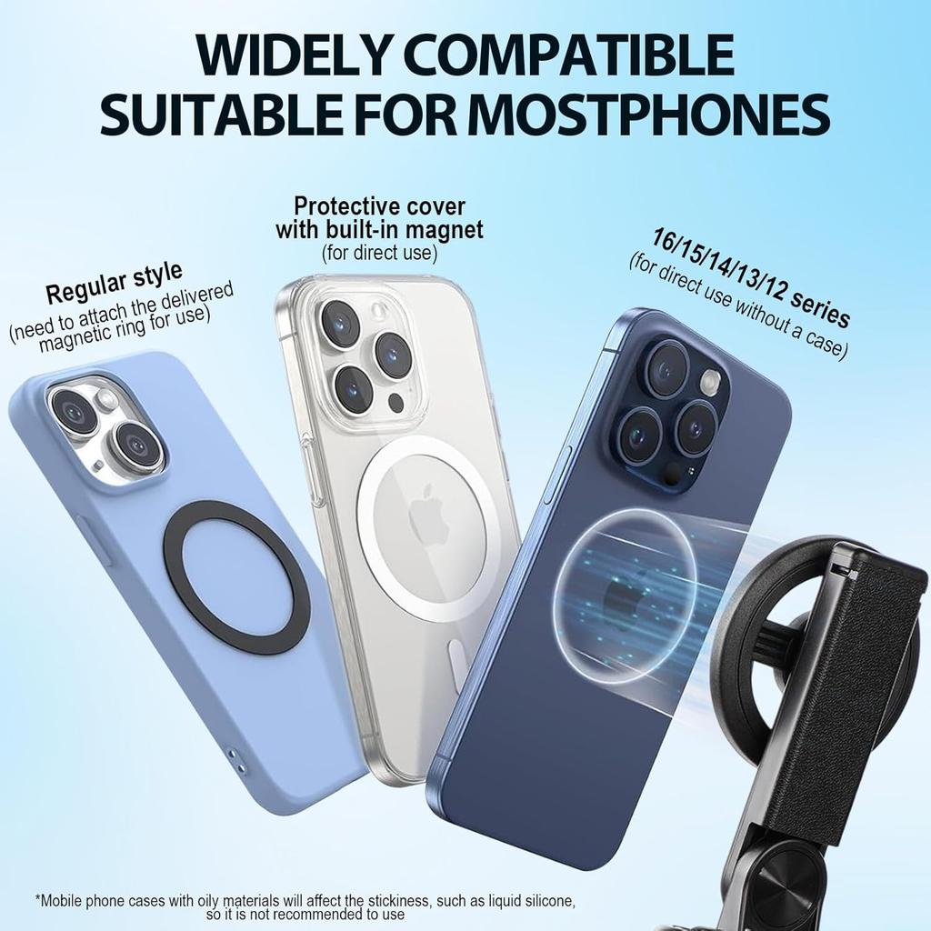 Mini Portable Magnetic Selfie Stick Photo Aid Retractable Floor Quadrupod