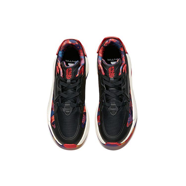 Anta Lifestyle Series Ultra Σώμα Αντιολισθητικά Ανθεκτικά στη Φθορά Παπούτσια Σκέιτ Χαμηλού Προφίλ Ανδρικά Αθλητικά Παπούτσια Μαύρο Κόκκινο 112118083-4