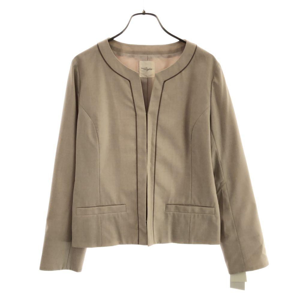 Unused BEAMS LIGHTS Made In Japan No Color Jacket 40 Beige Tagged Women Used