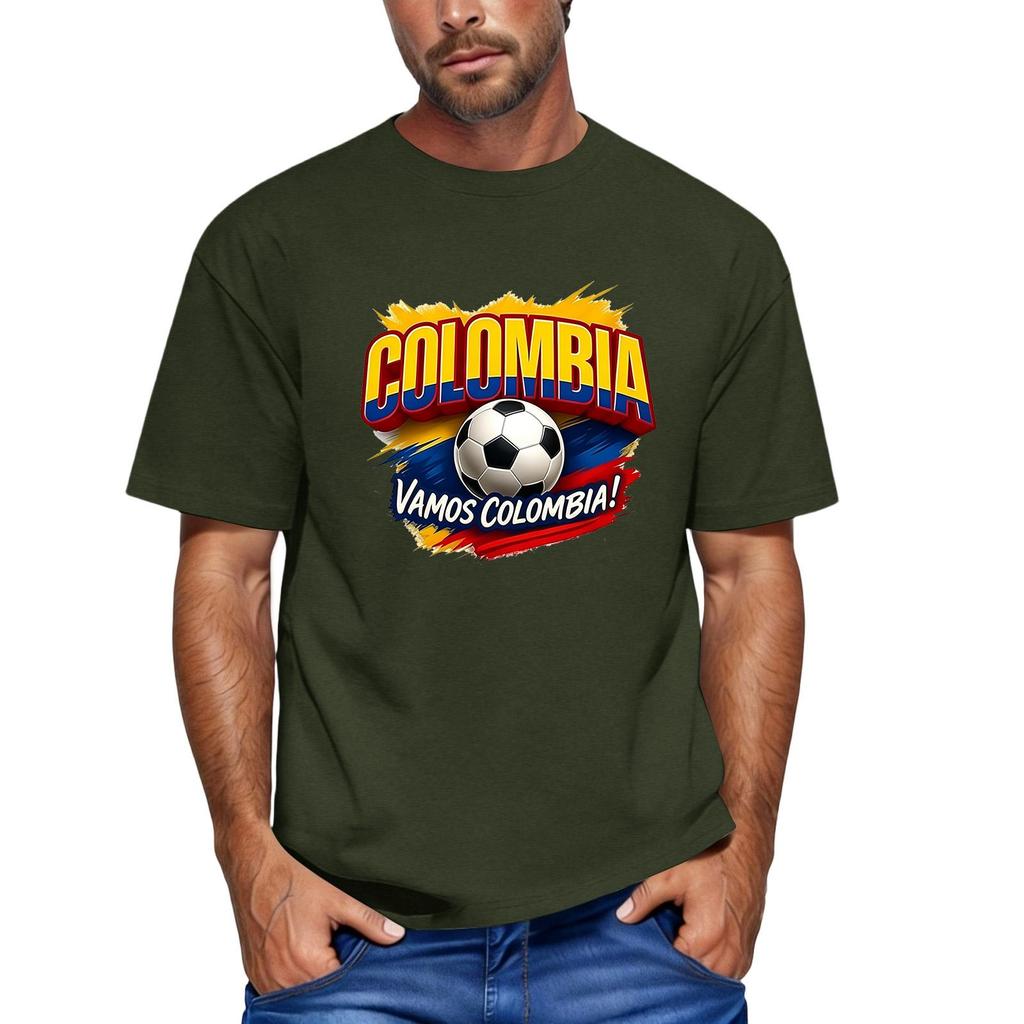 Men's Casual Short Sleeve Crew Neck T-Shirt Soccer Graphic Print Top Lightweight Comfortable Fit