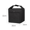 Square Insulated Lunch Bag Thermal with Front Pocket