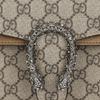Gucci Dionysus Tiger Head Studded Double G Logo Aged Flower Pattern Canvas And Leather Patchwork Clamshell Bag
