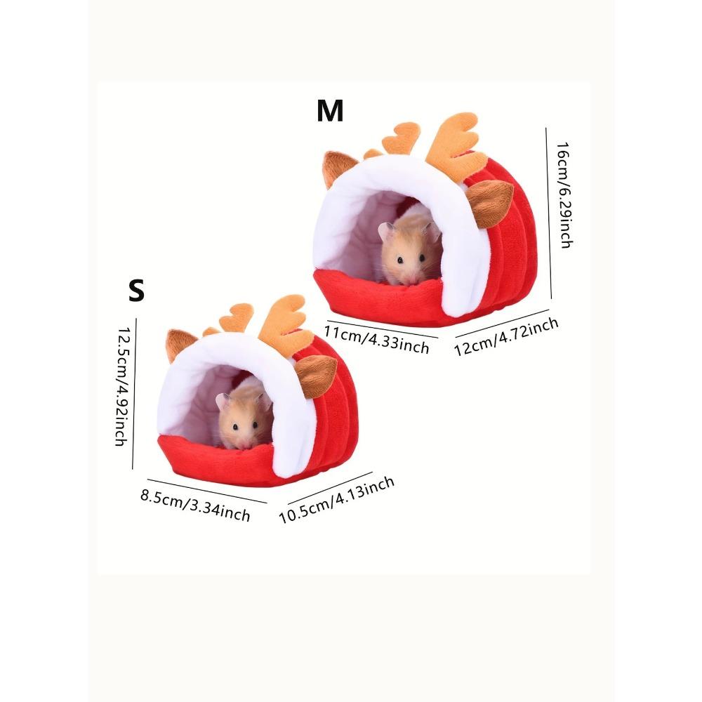 

1 шт. — рождественское гнездо для хомяка, теплое гнездо для питомца, зимние принадлежности для сахарной летяги, мышь из цветочной ветки, зимнее теплое гнездо для хомяка S