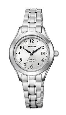 CITIZEN REGUNO Watch Solar Tech Business Analog Arabic Numerals Date Second Hand Silver Pair (Solar/Waterproof/Simple) KM4-112-91 Women's