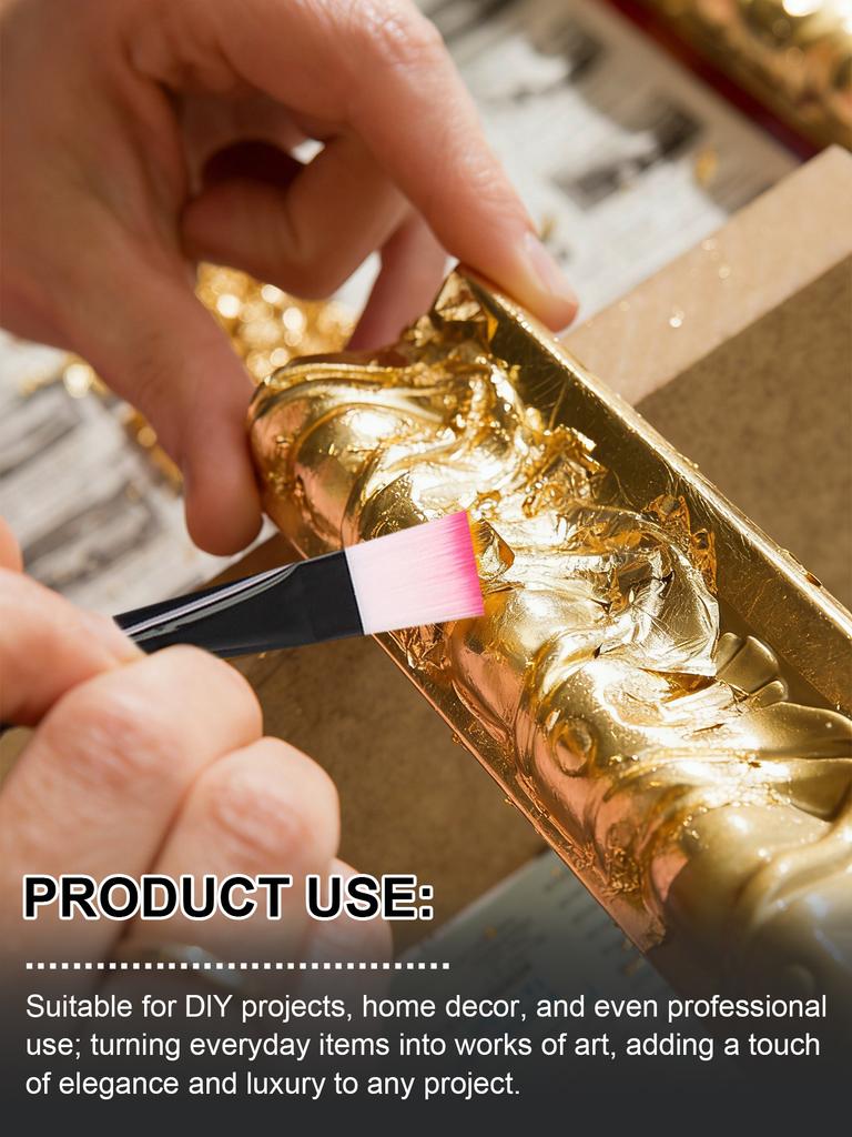 Metallic Acrylic Pigment Paint Gold Silver Shiny Craft Color Smooth Texture for Canvas Furniture Ceramic Plaster Metal Toy DIY Art Decoration