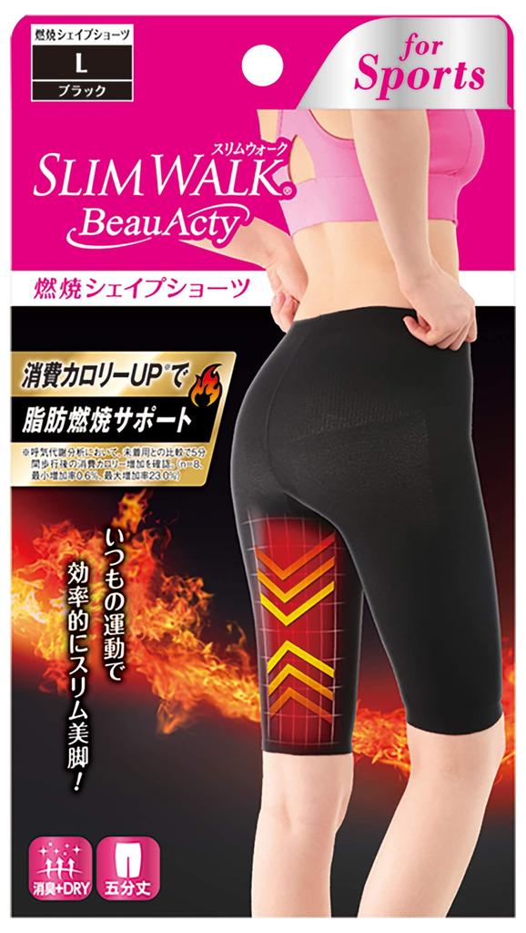 Slim Walk Shorts View Acty Burning Shape Shorts Black L Sports View Acty Women's