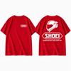 Unisexs Unisexs Rundhals T-Shirt Shoei Premium Helme Rennlogo Kurzarm Vintage Motorrad Streetwear Lässiges T-Shirt