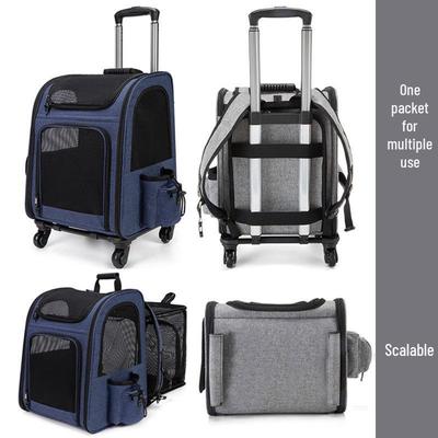Rucsac pliabil pentru animale de companie: Valiză extensibilă, de mare capacitate, portabilă pentru câini și pisici