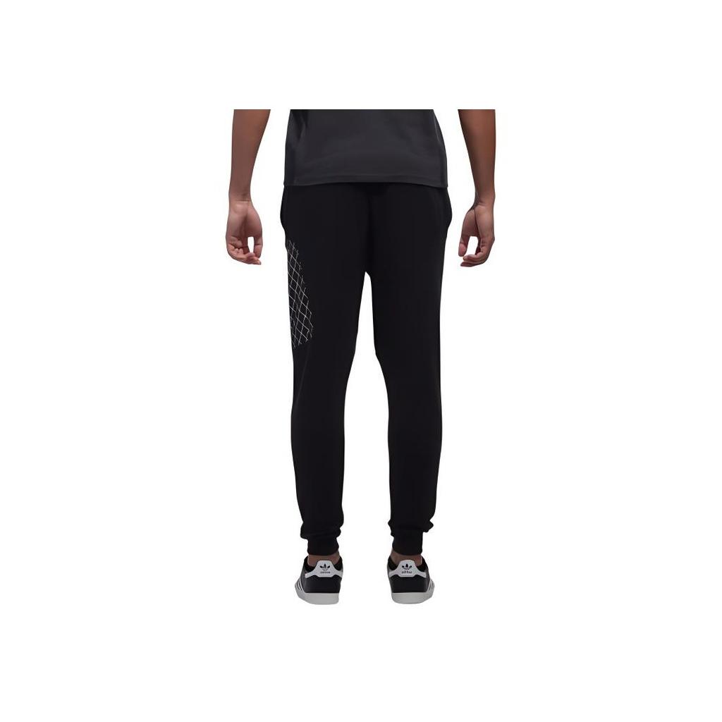 Adidas Originals Sports Lifestyle Series Moisture-Wicking Lace-Up Casual Knit Sports Pants Men Pants Black CW5170