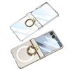 Suitable for Samsung Zflip7 Folding Screen Mobile Phone Case Fashion Rotating Shaft Full-inclusive Finger Ring Wireless Skin Matte Protective Case