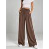 Women S Wide Leg Loose Casual Solid Straight Leg Pants