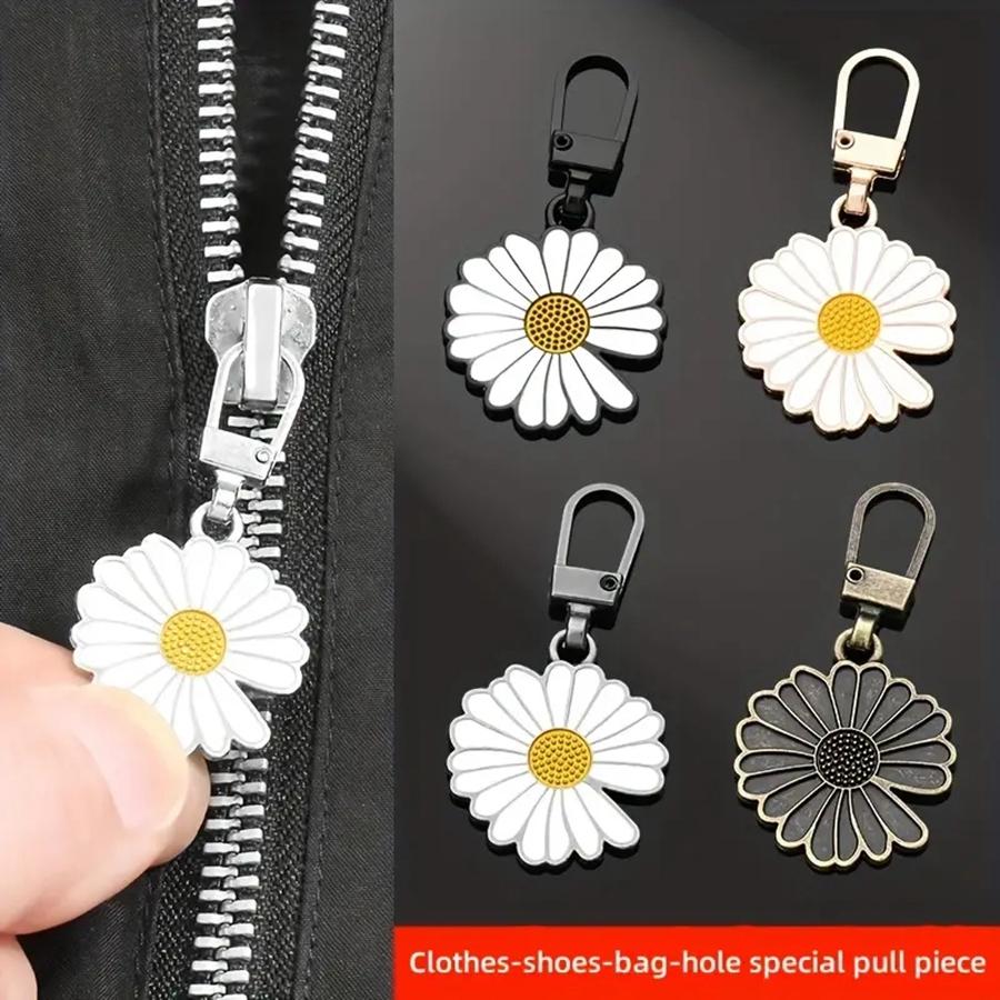 5Pcs Detachable Zipper Puller Universal Replacement Metal Zipper Head Repair Kits Luggage Purses Handbag Clothes Zipper Slider