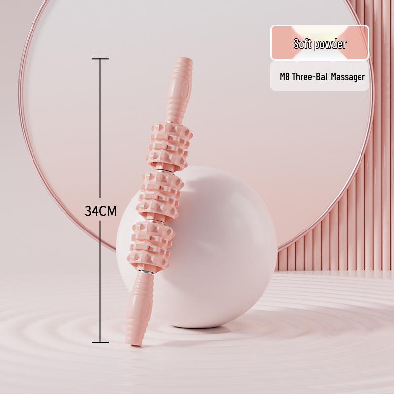 SanFan Yoga Foam Roller Set: Muscle Relaxation, Slim Calves, Wolf Tooth & Fascia Ball Massage Rollers.