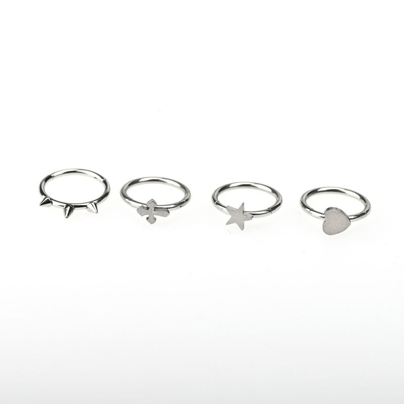 Raccon Raccoon XINGX Seamless Ring Titanium Steel Lip Ring Buckle Ear Bone Stud Fashion Sexy Ins Piercing Jewelry