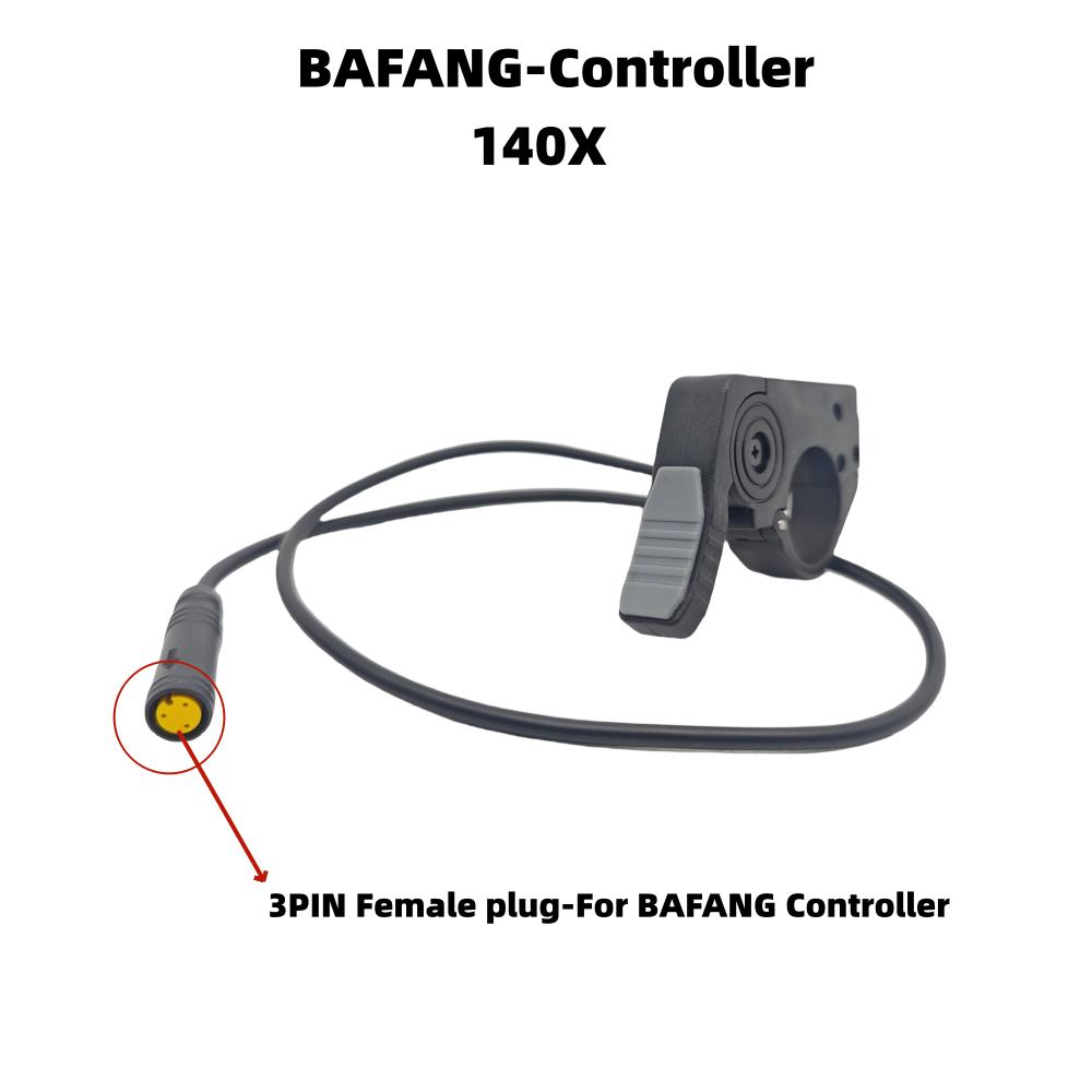 GUSTAVO Ebike Throttle Waterproof Connector Finger Thumb Throttle For Bafang Controller / KT Controller Throttles 2
