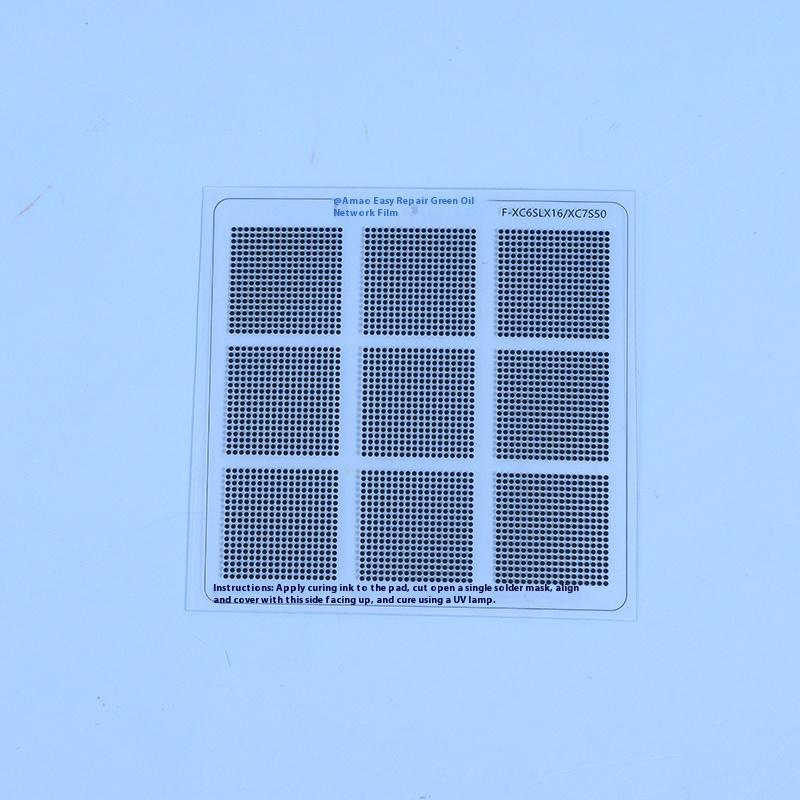 Hole Spacing 0.3/0.35/0.375/0.4/0.5/0.58/0.6/0.8/1.0Mm Universal Green Oil Net Uv Solder Mask Bga Reballing Stencil