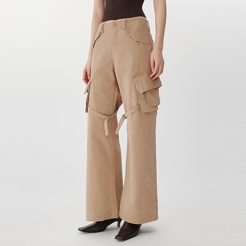 JNBY 2025 Spring Loose Fit Cargo Pants