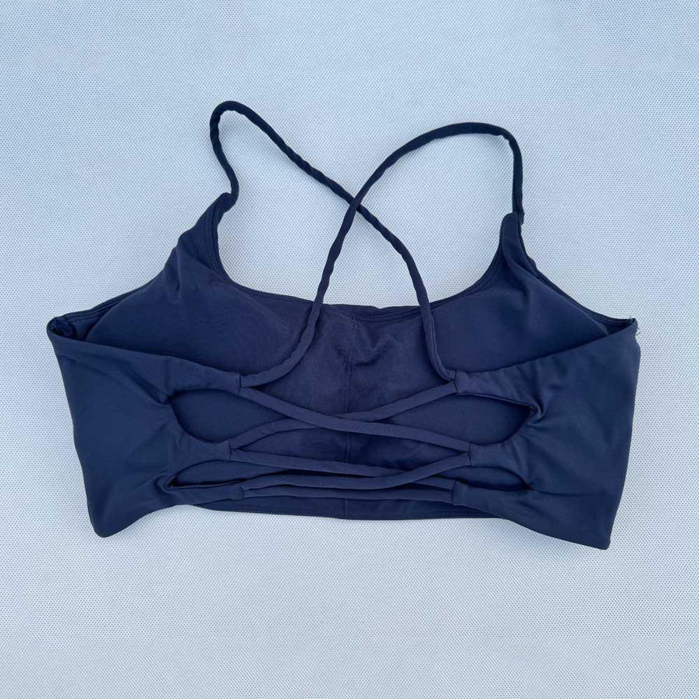 Lulu Thin Strap Cross-Back Sports Bra for Yoga and Pilates