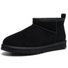 Fashion Kidmi Women's Boots Genuine Suede Mini Boots for Women Winter Fuzzy Snow Boots Short Ankle Boot Fur Lined Snow Boots Women Shoes