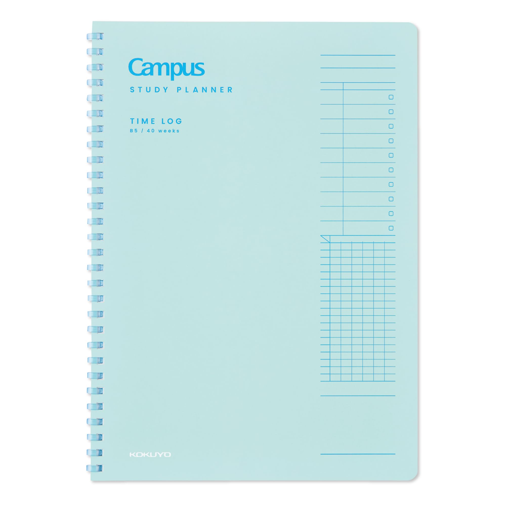 KOKUYO Campus Study Planner TIME LOG Semi B5 Green AM-SY111TL-G
