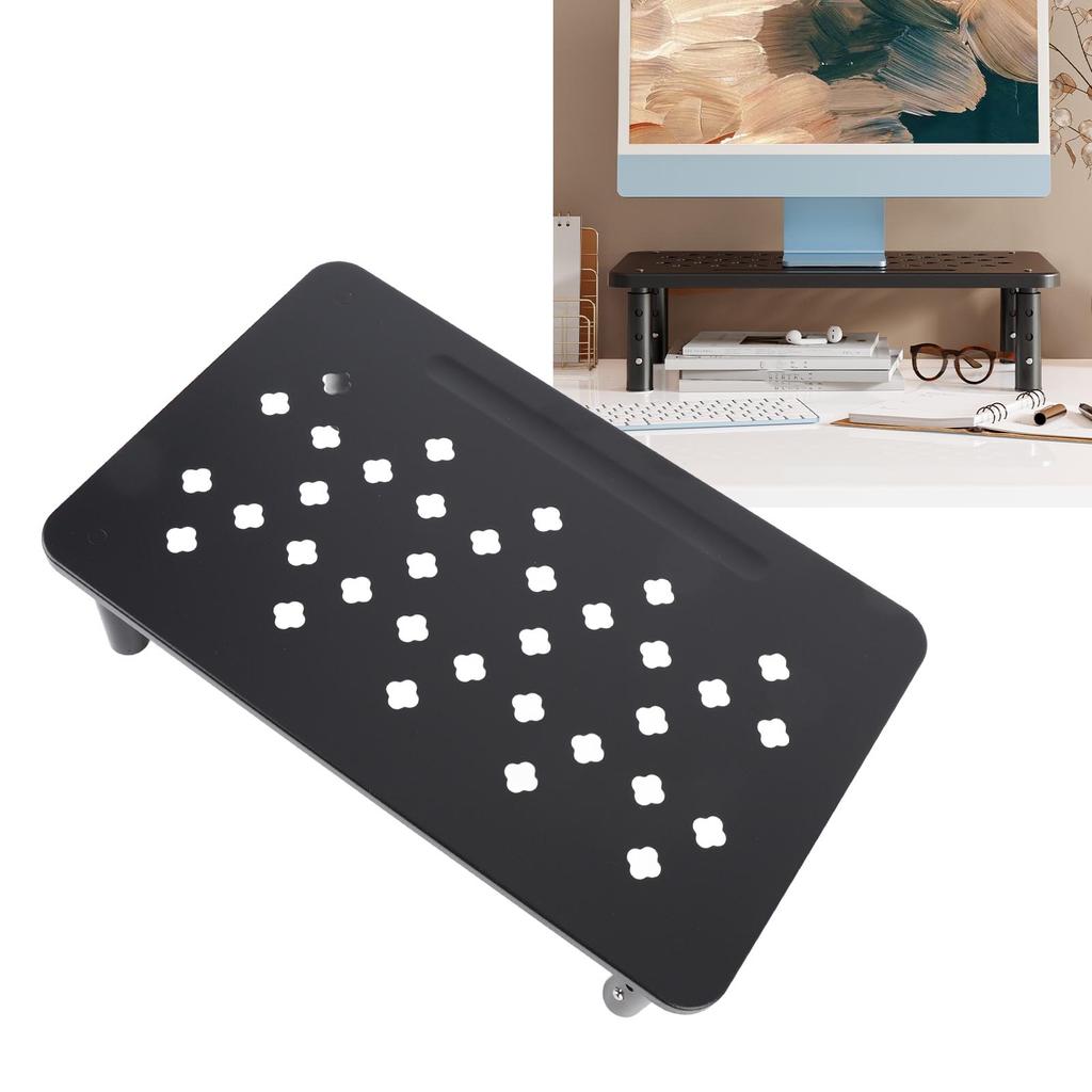 Computer Monitor Ständer Erhöhung Höhenverstellbar 20kg Tragkraft Einfache Montage Multifunktional für Laptop Drucker