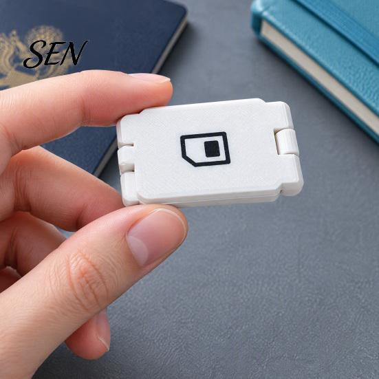 Small Gadget Organizer SIM Card Holder Case, 3D Printed Portable Storage Box Sim with Eject Pin Slot, Memory for Travel, Phone Accessories Travel