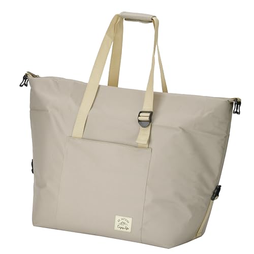 Captain Stag (CAPTAIN STAG) Insulated Cooler Bag, Shopping Cooler Bag, 30L Capacity, Bag Style, Tote Style, 2-Way, Khaki, Monte (UE-666)