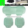 Bamboo Charcoal Leather Car Seat Cushion Set, Three-Piece, No Backrest, All-Season Interior Kit