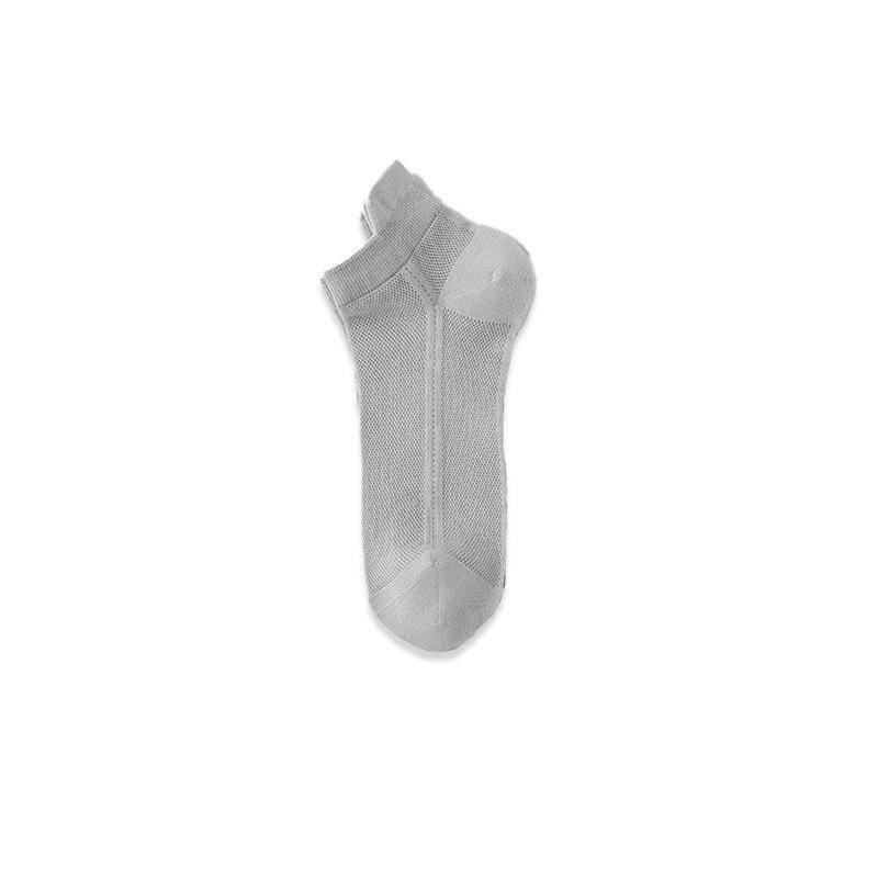 Men's Breathable Cotton Ankle Socks - Spring/Summer Low-Cut, Thin Mesh, Casual Sports.