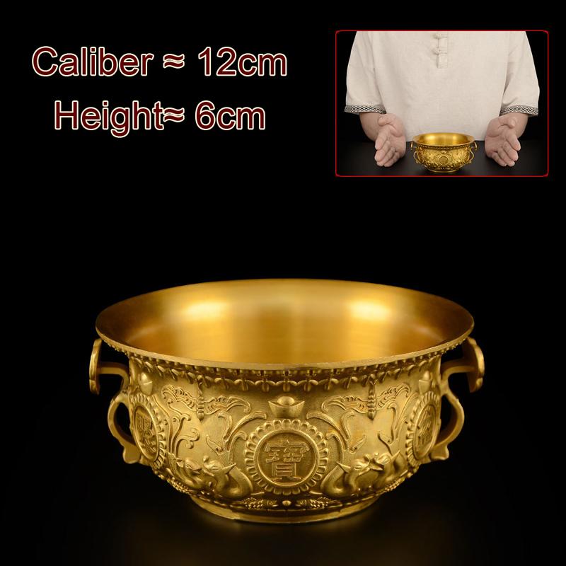 

Creative Brass Ruyi Cornucopia Decoration, Home Living Room, Shop Opening for Buddha Supplies, Blessing Gift, Decor Bowl, 1Pc