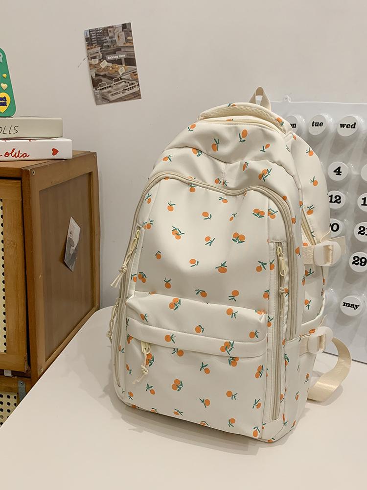 

Цветочный Милый Рюкзак для Женщин: Большая вместимость, идеально для школы - Подходит для учащихся средней и начальной школы Without Keychain