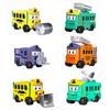 Plastic Inertia Engineering Vehicle Pull Back Pull Back Trucks Funny Transformable Car Toy  Kids