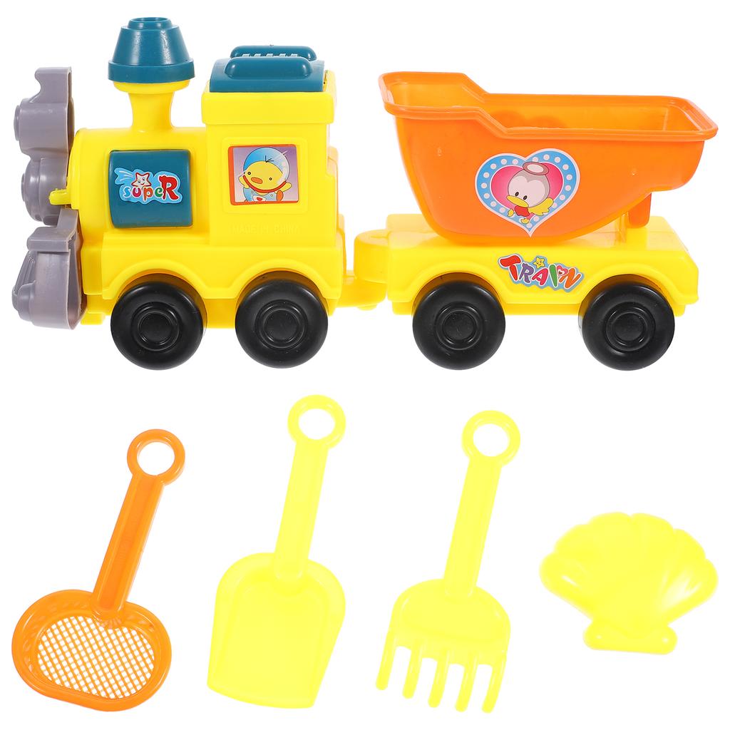 Beach Train Toy Childrens Toys Children’s Castle Playing Shovels Set Sandbox Kids Kits Plastic Toddler