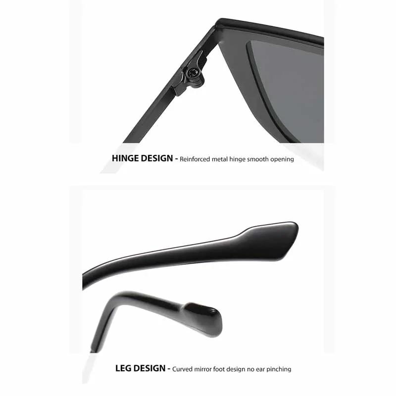 Fashion Pilot Sunglasses UV Resistant One Piece Glasses for Women Men Outdoor Driving Goggles Personalized Style