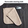 Detachable Towel Apron Waterproof Oil-Proof Fabric Thickened Kitchen Apron with Cross-Back Straps Breathable Adjustable
