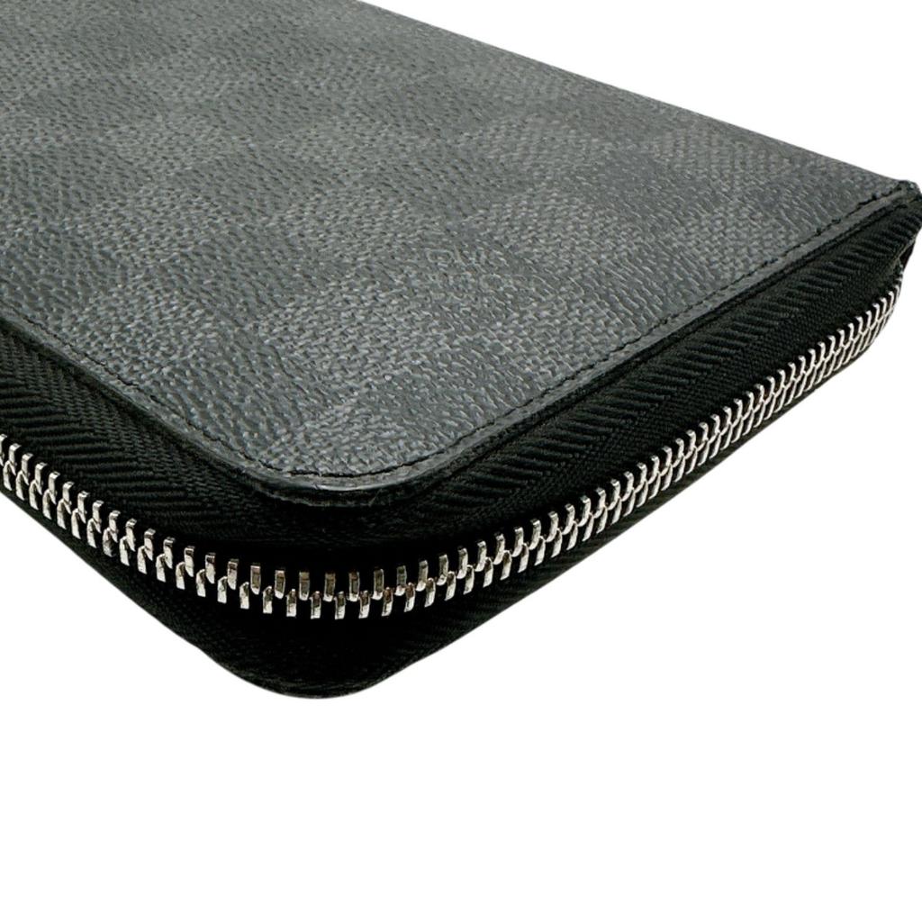 LOUIS VUITTON Damier Zippy Organizer NM  Damier Grafitto Graphite unisex N60111 Used