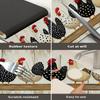 1 pièce Poulets Colorés Tapis Absorbant pour Robinet, Tapis de Drainage, Évier de Cuisine, Tapis de Drainage pour Plan de Travail, Lavabo en Terre de Diatomées, Tapis Découpable à Séchage Rapide