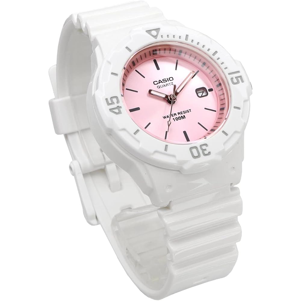 Casio LRW-200H-4E3V Analog Watch Gloss White Pink Metallic Women's Kids Generic Model