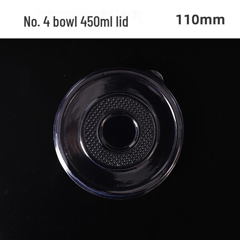 Zesílená jednorázová papírová miska s víčkem na svačiny s sebou