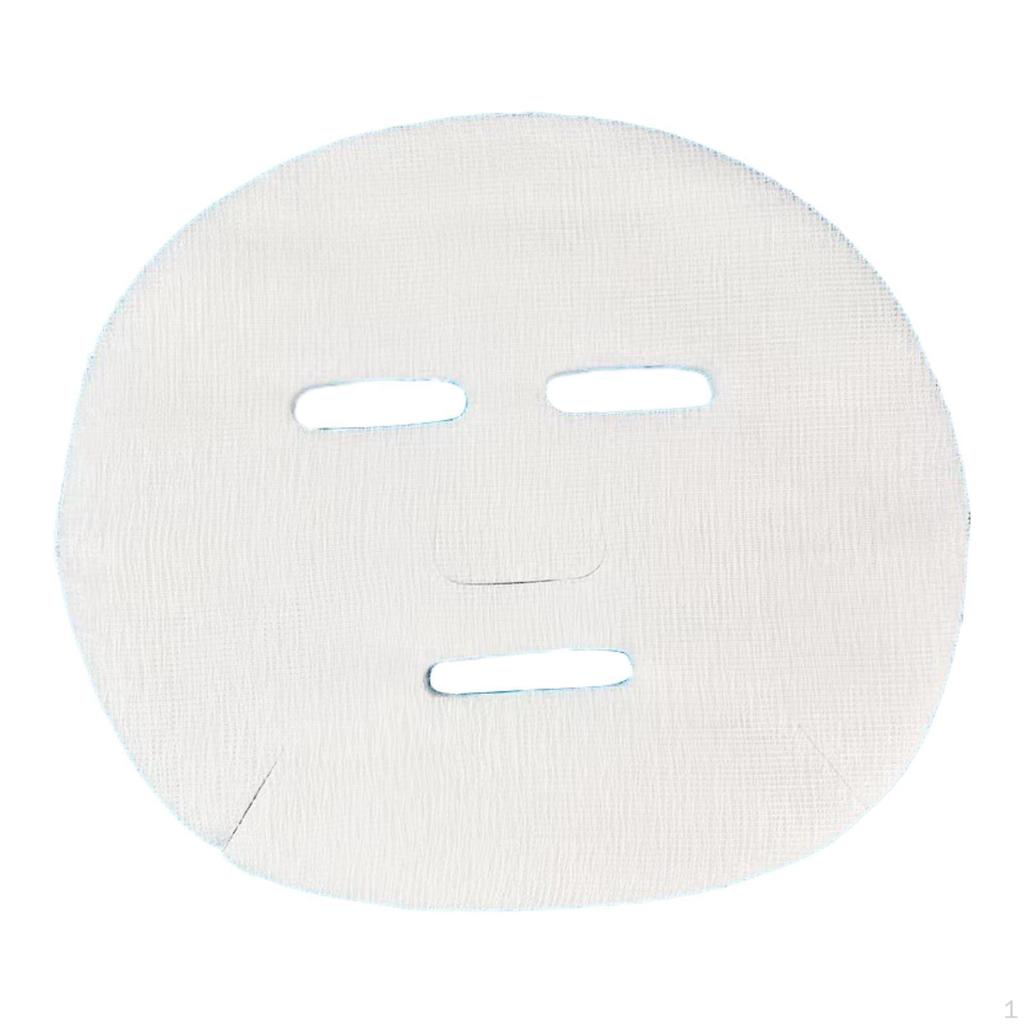 100 Pieces Gauze Face Mask Pads Paper Sheet Soft Breathable with Mesh Cotton Facial