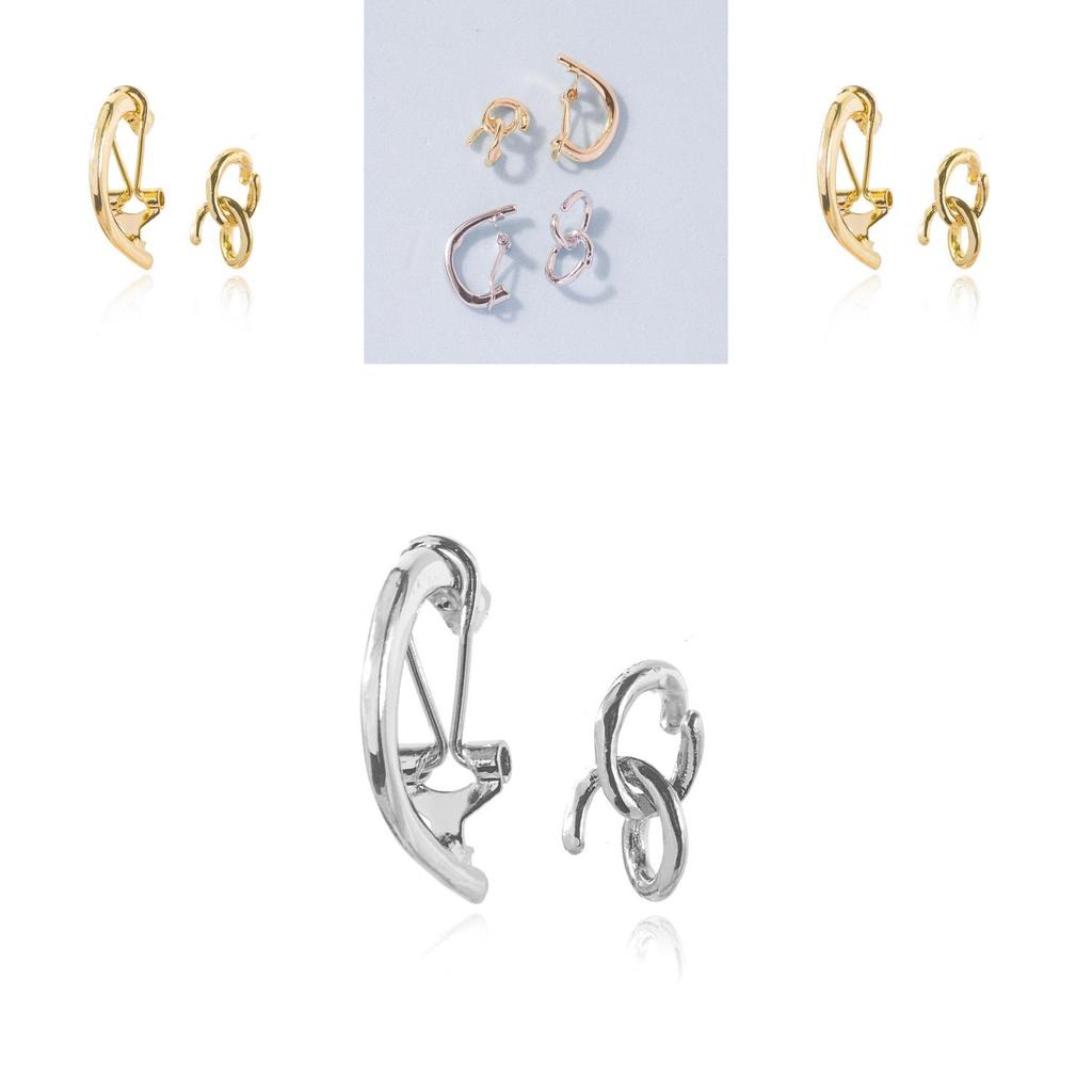 Unique Simple Design Geometric Alloy Ear Cuffs Non-piercing Fashion Accessory