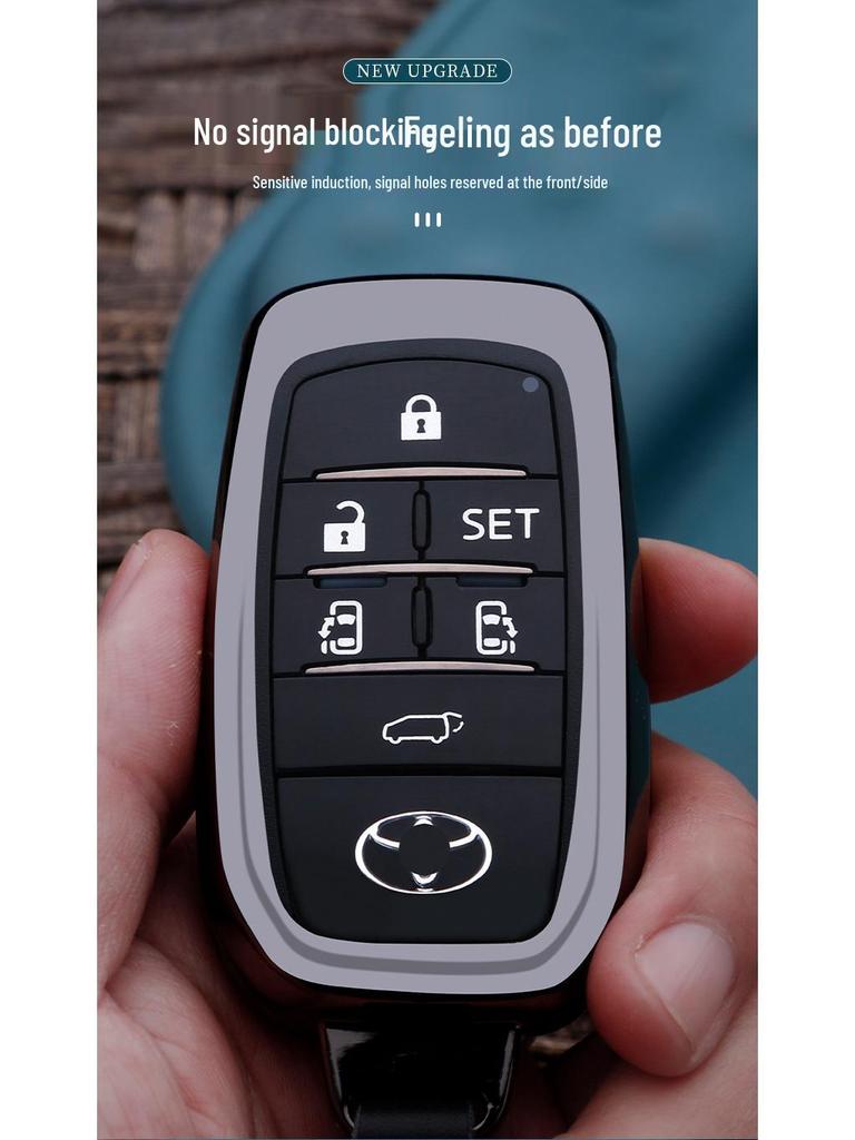 Toyota Alphard/Vellfire 6-Button Key Case Shell