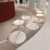Light Luxury Acrylic Transparent Nordic Leisure Backrest Dining Chair Bedroom Internet Celebrity Makeup Stool Crystal
