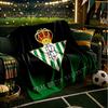Real Betis Crest Artwork Throws Blanket Flannel Blankets Plush for Couch Bed Gifts for Men Women Travel picnic blanket Christmas fan gifts